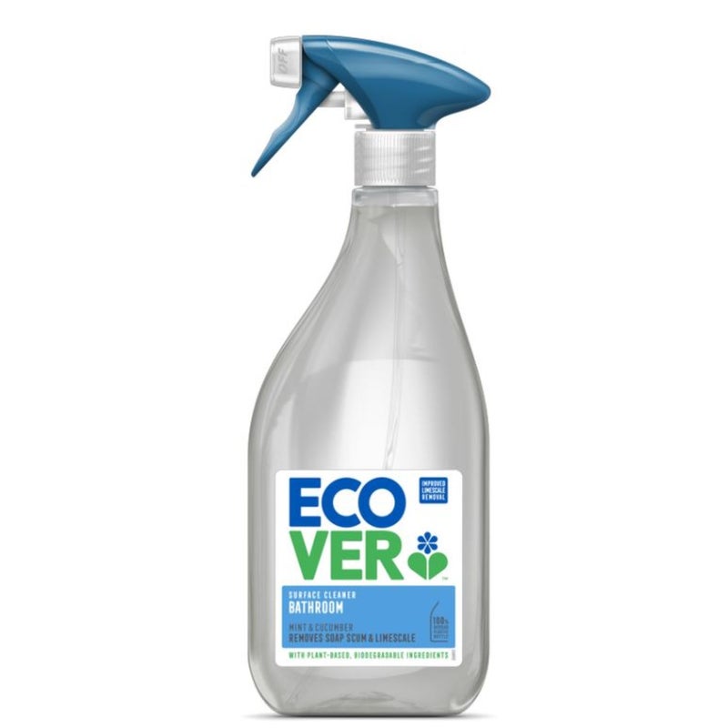 ecover Bathroom Surface Cleaner Soap Scum and Limescale Remover Mint and Cucumber Scent - 500 ml - Image 1